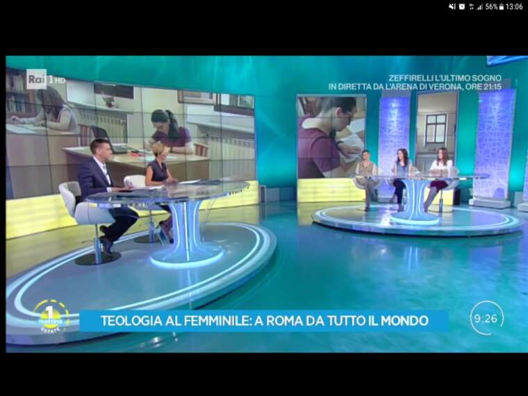 Female Theological College “Santa Cecilia” special guest at Uno Mattina (rai1)