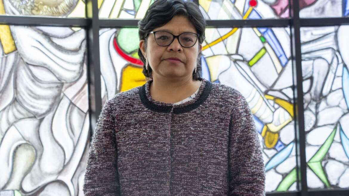 Erika Aldunate, ex ospite del Collegio teologico, al Sinodo